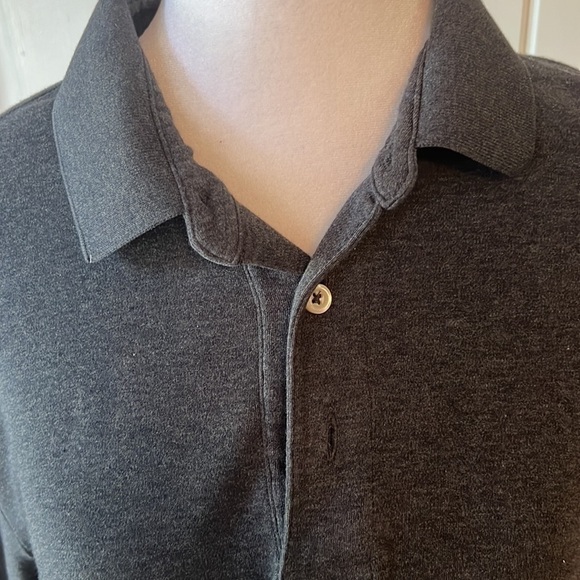 Women’s LANDS’ END Traditional Fit Medium Grey Shirt - Picture 2 of 9